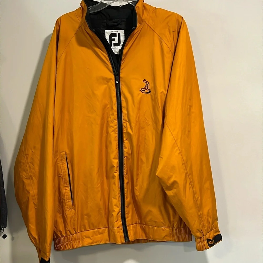 FootJoy - xl, yellow gold and black‎ windbreaker